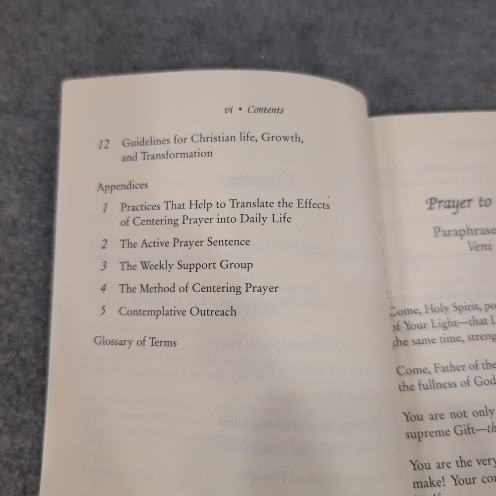 Open Mind Open Heart Thomas Keating 20th Anniversary Edition Centering Prayer - Picture 4 of 5